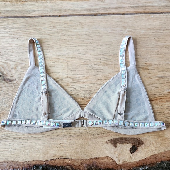 For Love And‎ Lemons Jackpot Bralette Bra Crystal Rhinestone Size Small Lingerie - Picture 3 of 7